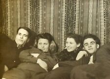 1954 Two Affectionate Men Lying Guys In bed Pretty Women Gay Int Photo picture