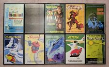 Lot of 9 Disneyland Attraction Posters SIGNED by Bob Gurr (12