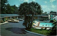 Ocala FL Florida Motel Pan American Pine Street Advertising Vintage Postcard picture