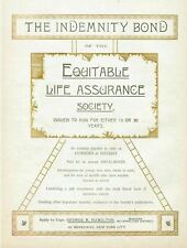EQUITABLE LIFE INSURANCE SOCIETY INDEMNITY BOND SAFE INVESTMENT NEW YORK CITY picture
