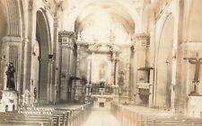 Postcard RPPC Int. de Catedral  Chihuahua Mexico 1947 Church picture