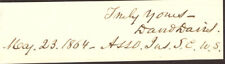 DAVID D. DAVIS - AUTOGRAPH SENTIMENT SIGNED 05/23/1864 picture