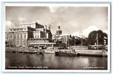 1954 Royal Theater & St. Jacob's Church Stockholm Sweden  RPPC Photo Postcard picture