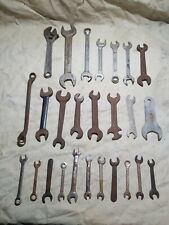 Vintage Tool Lot of 26 Wrenches Mechanics Wrenches Adjustable All Kinds & More picture