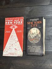 New York City Vintage Maps HAGSTROMS NYC Street Map MANHATTAN Bronx Geographia picture
