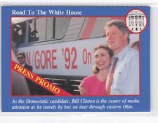 1993 Bill Clinton & Hillary Clinton Road to the White House Press Promo Card picture