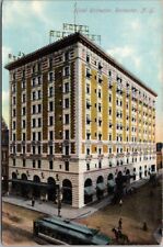 1910s Rochester, New York Postcard HOTEL ROCHESTER Street View / Trolley UNUSED picture