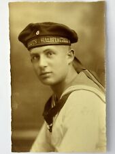 Handsome Male WWI German Sailor RPPC Postcard Torpedo Half Flotilla 1919 V* picture