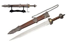 Medieval Roman Centurion Stainless Steel Blade | Wooden Handle 31.5 inch Sword picture