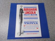 Vintage Abraham Lincoln Fact Book and Teacher's Guide 1991 Supports Cat Rescue picture