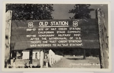 1948 Real Photo Site of Hat Creek Old Station California Stage Company Postcard picture