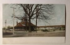 Aiken SC-South Carolina, Train Depot Railroad Station Antique, Vintage Postcard  picture