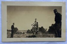 1930's RPPC Harley Davidson Motorcycle Daredevil Jump Photo - Chattanooga 2 of 2 picture