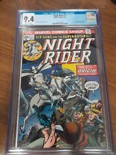 Night Rider #1 Marvel Comics 10/74 Graded 9.4 By CGC picture