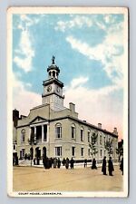 Lebanon PA-Pennsylvania, Court House, Antique Vintage Souvenir Postcard picture