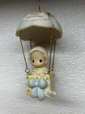 2002 Enesco Precious Moments Baby's First Christmas Porcelain Figurine Ornament picture
