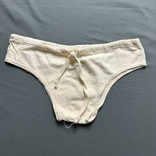 Vintage WWII Underwear Mens M White 1940's World War 2 Breifs Jock Undergarment picture