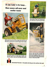 1965 Print Ad International Harvester IH Cub Cadet Tractor Lawn picture