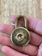 Vintage Antique Old Small Pat. 1912 Junkunc Bros Chicago Padlock Combo Unknown picture