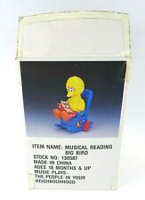 Vintage Big Bird Reading Wind Up Rocking Chair Musical Toy ORIGINAL BOX TESTED picture