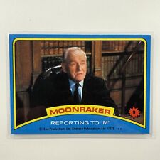 1979 Topps James Bond 007 Moonraker card #9 reporting to M picture