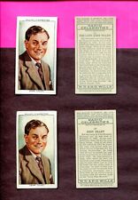 1935 W.D. & H.O. WILLS CIGARETTES RADIO CELEBRITIES 2ND SERIES 2 TILLEY CARD LOT picture