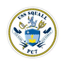 USS Squall PC7 (U.S. Navy) STICKER Vinyl Die-Cut Decal picture
