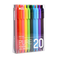 KACO Retractable Gel ink Pens,Extra Fine Point (0.5 mm)-20 Pack, Assorted Colors picture