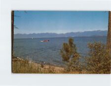 Postcard Motor Boating at Flathead Lake Montana USA picture