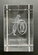 Cartier Crystal Panther Joyeux Noel 2004 Cube Box 5cm×8cm 2in.×3in. Used JP picture