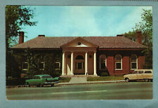 Postcard Mary Cheney Library Main Street Center Park Manchester Connecticut CT picture