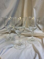 3 Vintage Royal Bavarian Pattern RBV1 Crystal Clear  Water Wine Goblets picture