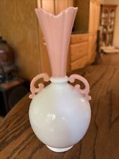 Lenox Regal Collection Dusty Pink & Ivory Fluted 8”  Vase picture