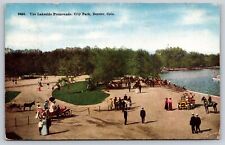 Postcard 1918 The Lakeside Promenade City Park Denver Colorado picture