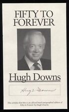 Hugh Downs Signed Book Page Cut Autographed Cut Signature 20/20 picture