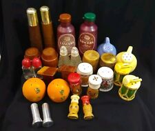 VTG 1930s -1970s LOT: 14 Salt & Pepper Shakers complete + 5 extras no stoppers picture