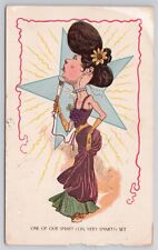 WOMEN COMIC, STAMPED W/ WEBSTER DRUG AND JEWELRY STORE TALMAGE NEBRASKA picture