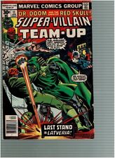 Super-Villain Team-Up 11 Dr Doom Red Skull Captain America Shroud VG/F picture