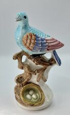VTG. Chelsea House Cain Collection Porcelain Bird with Nest Eggs Figurine Italy picture