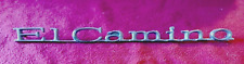 VTG 1970's CHEVY Chrome Script EL CAMINO Car Emblem INSIGNIA Metal Sign LOGO picture
