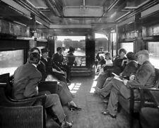 Observation Car on a Deluxe Overland Limited Train 1910s Photo picture
