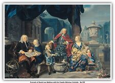 Portrait of David van Mollem with his Family Nikolaas Verkolje picture