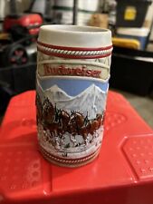 Vintage 1985 Holiday Series Stein. 6th Stein In Budweiser Collection. picture