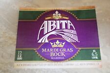 Abita Brewing Mardi Gras Bock Beer Label Abita Springs, LA picture