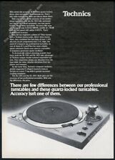 1978 Technics SL-1301 turntable photo vintage print ad picture