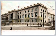 Philadelphia Pennsylania~Front of United States Mint~Vintage Postcard picture
