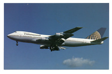 Continental Airlines Boeing B-747-243B Aircraft Airplane Vintage Postcard 1994 picture