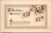 c1910s Winsch BIRTHDAY GREETINGS Embossed Postcard 