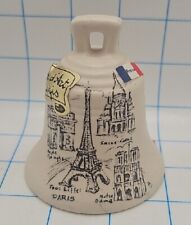 VTG Small Ceramic Bell French Vintage Emaux d'art Fait Main Paris Hand Made picture