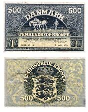 -r Reproduction - Danish Denmark 500 crown krone krona 1941 Pick #34   673 picture